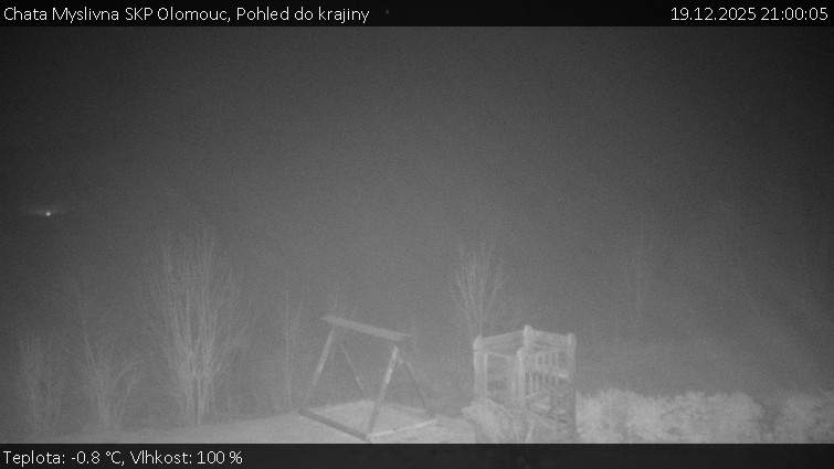Chata Myslivna SKP Olomouc - Pohled do krajiny - 19.12.2025 v 21:00