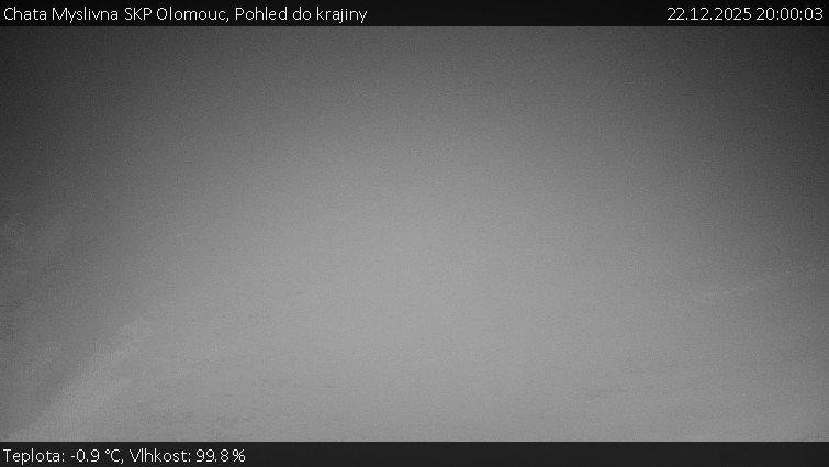 Chata Myslivna SKP Olomouc - Pohled do krajiny - 22.12.2025 v 20:00