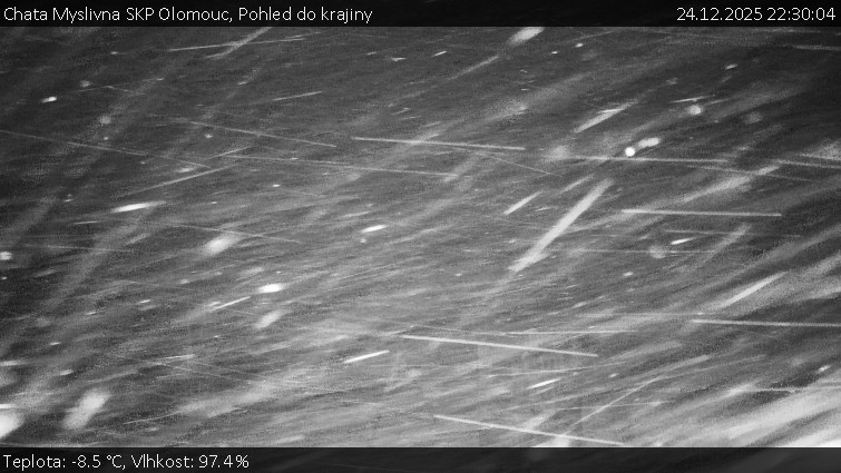 Chata Myslivna SKP Olomouc - Pohled do krajiny - 24.12.2025 v 22:30
