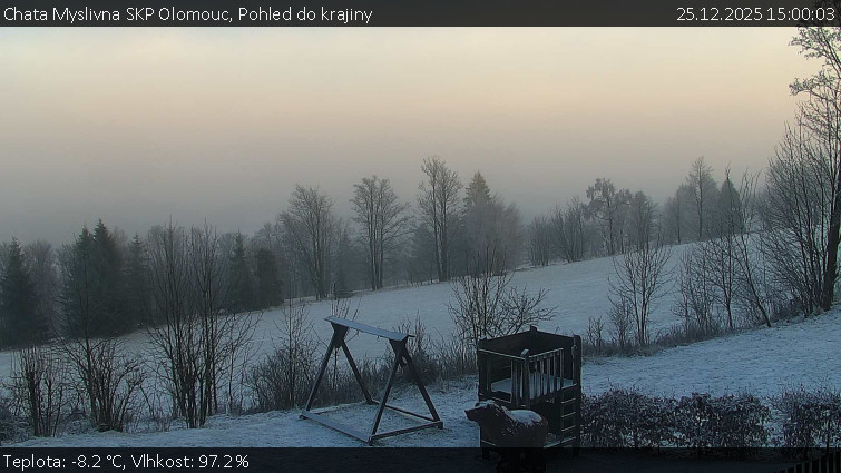 Chata Myslivna SKP Olomouc - Pohled do krajiny - 25.12.2025 v 15:00
