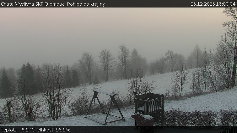 Chata Myslivna SKP Olomouc - Pohled do krajiny - 25.12.2025 v 16:00