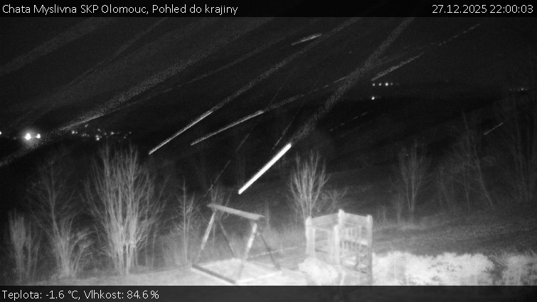 Chata Myslivna SKP Olomouc - Pohled do krajiny - 27.12.2025 v 22:00