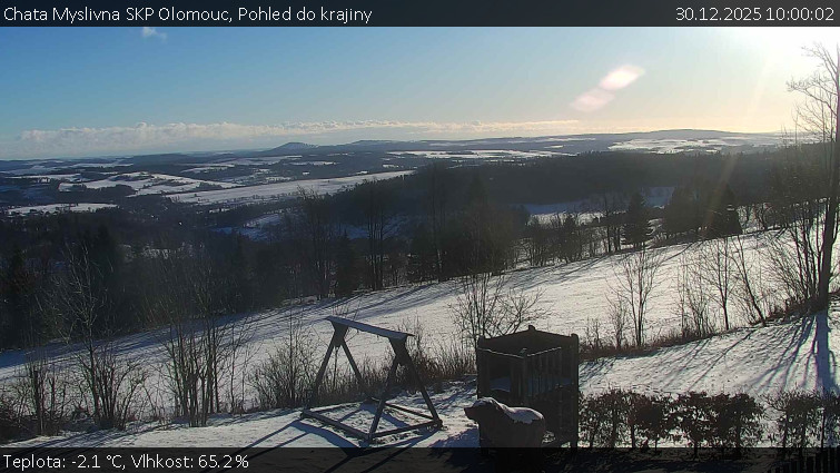 Chata Myslivna SKP Olomouc - Pohled do krajiny - 30.12.2025 v 10:00