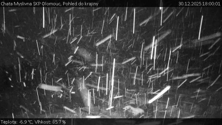 Chata Myslivna SKP Olomouc - Pohled do krajiny - 30.12.2025 v 18:00