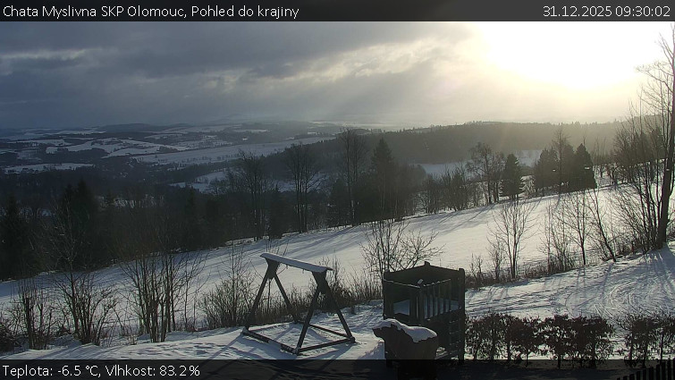 Chata Myslivna SKP Olomouc - Pohled do krajiny - 31.12.2025 v 09:30
