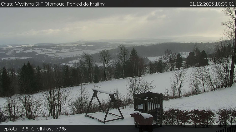 Chata Myslivna SKP Olomouc - Pohled do krajiny - 31.12.2025 v 10:30