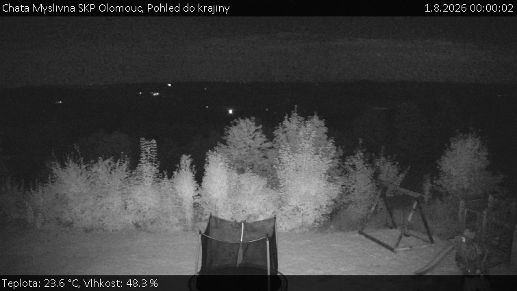 Myslivecká chata SKP Olomouc - Blick in die Landschaft - 1.8.2026 v 00:00