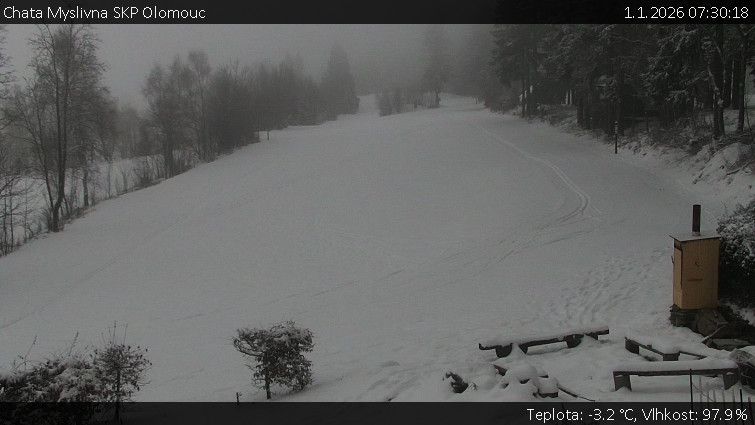 Chata Myslivna SKP Olomouc - Běžecký lyžařský areál Nová Ves - 1.1.2026 v 07:30