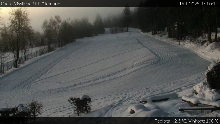Chata Myslivna SKP Olomouc - Běžecký lyžařský areál Nová Ves - 16.1.2026 v 07:00
