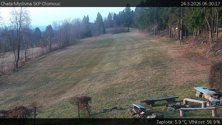 Chata Myslivna SKP Olomouc - Běžecký lyžařský areál Nová Ves - 24.3.2026 v 06:30