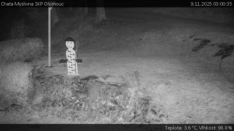 Chata Myslivna SKP Olomouc - Běžecký lyžařský areál Nová Ves - horní část - 9.11.2025 v 03:00