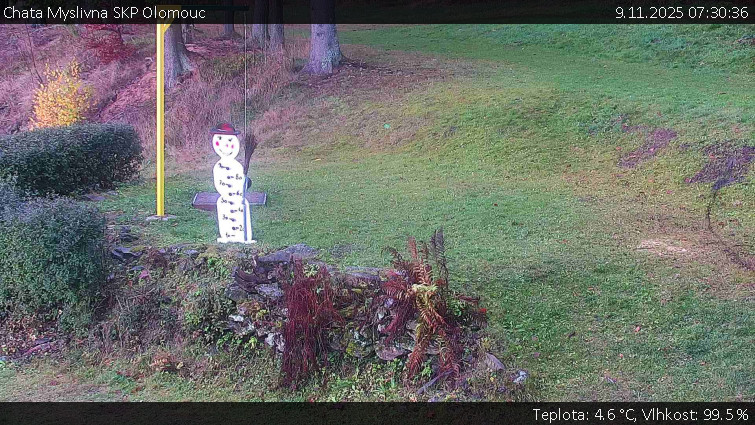Chata Myslivna SKP Olomouc - Běžecký lyžařský areál Nová Ves - horní část - 9.11.2025 v 07:30