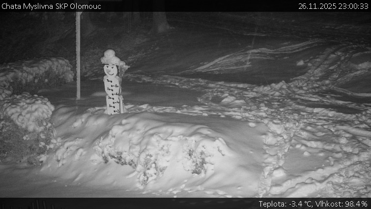 Chata Myslivna SKP Olomouc - Běžecký lyžařský areál Nová Ves - horní část - 26.11.2025 v 23:00