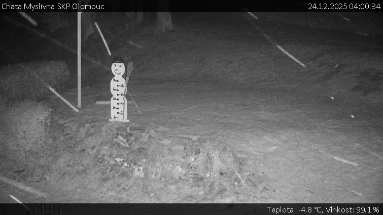 Chata Myslivna SKP Olomouc - Běžecký lyžařský areál Nová Ves - horní část - 24.12.2025 v 04:00