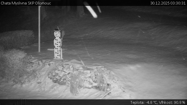 Chata Myslivna SKP Olomouc - Běžecký lyžařský areál Nová Ves - horní část - 30.12.2025 v 03:30