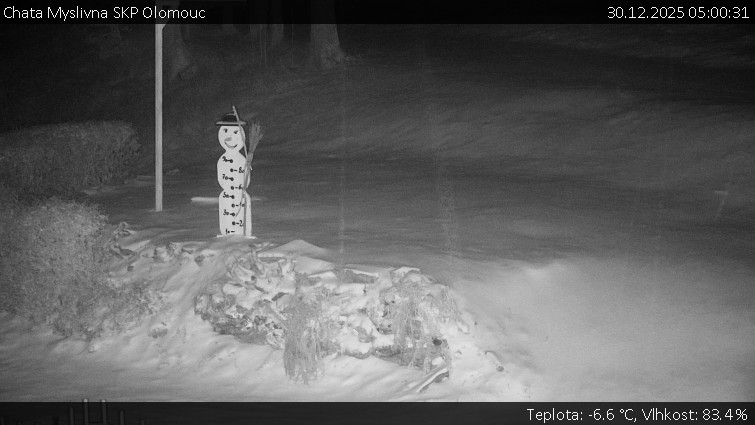 Chata Myslivna SKP Olomouc - Běžecký lyžařský areál Nová Ves - horní část - 30.12.2025 v 05:00
