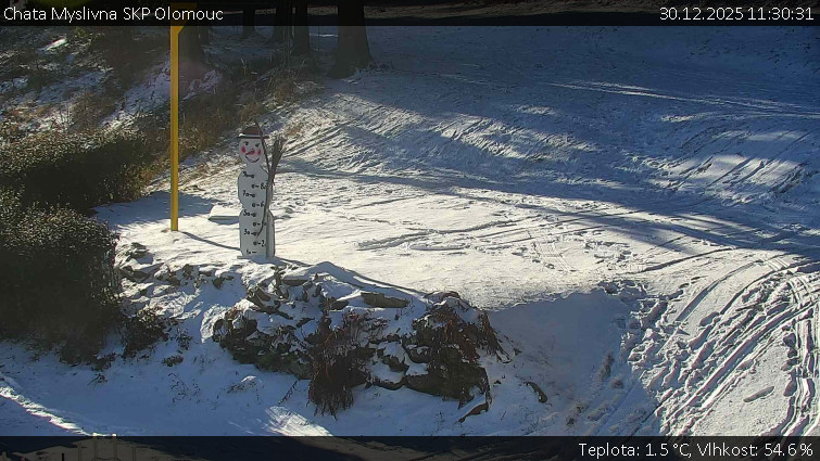 Chata Myslivna SKP Olomouc - Běžecký lyžařský areál Nová Ves - horní část - 30.12.2025 v 11:30