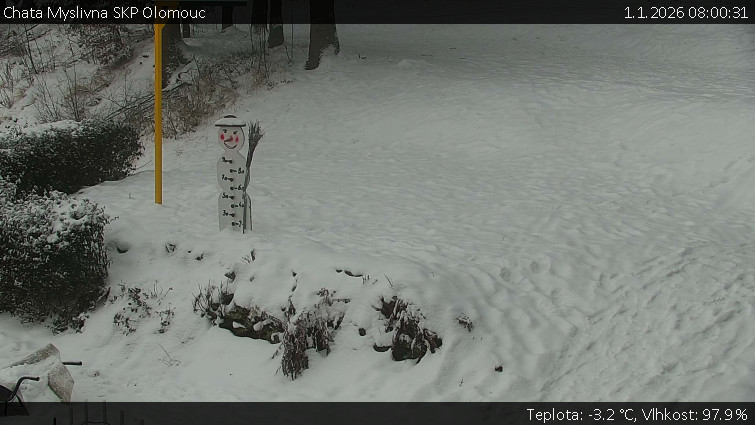 Chata Myslivna SKP Olomouc - Běžecký lyžařský areál Nová Ves - horní část - 1.1.2026 v 08:00
