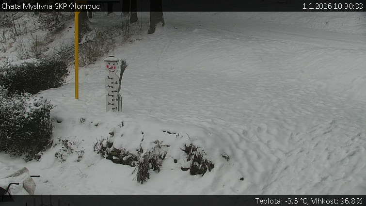 Chata Myslivna SKP Olomouc - Běžecký lyžařský areál Nová Ves - horní část - 1.1.2026 v 10:30