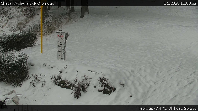 Chata Myslivna SKP Olomouc - Běžecký lyžařský areál Nová Ves - horní část - 1.1.2026 v 11:00