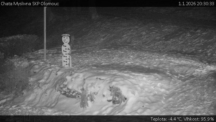 Chata Myslivna SKP Olomouc - Běžecký lyžařský areál Nová Ves - horní část - 1.1.2026 v 20:30