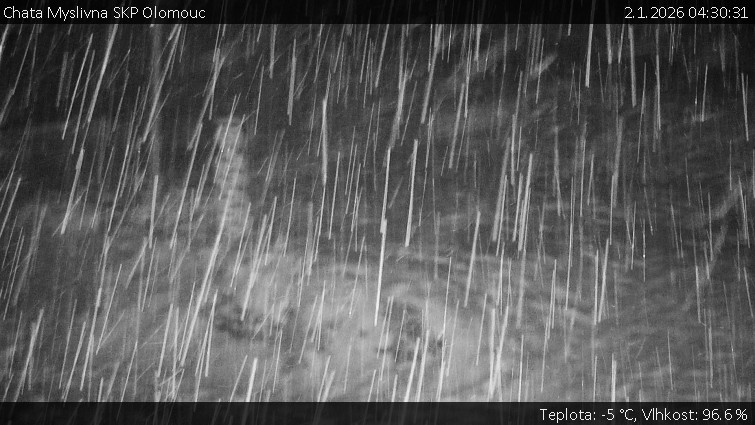 Chata Myslivna SKP Olomouc - Běžecký lyžařský areál Nová Ves - horní část - 2.1.2026 v 04:30