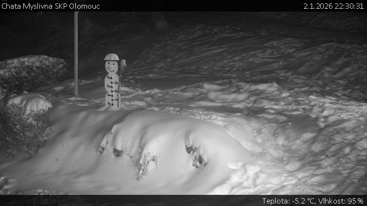 Chata Myslivna SKP Olomouc - Běžecký lyžařský areál Nová Ves - horní část - 2.1.2026 v 22:30