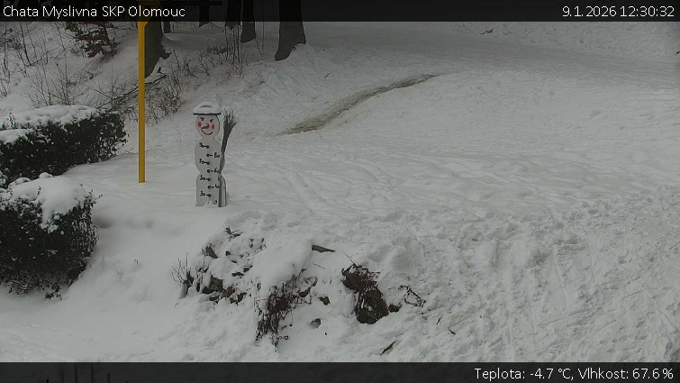Chata Myslivna SKP Olomouc - Běžecký lyžařský areál Nová Ves - horní část - 9.1.2026 v 12:30