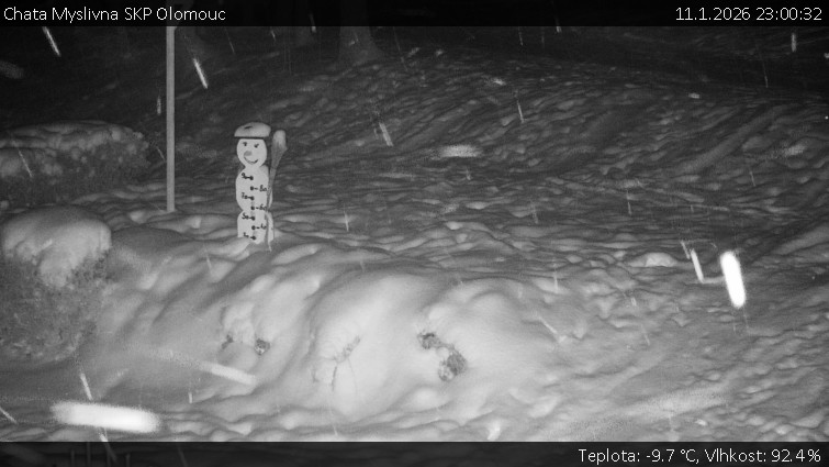 Chata Myslivna SKP Olomouc - Běžecký lyžařský areál Nová Ves - horní část - 11.1.2026 v 23:00