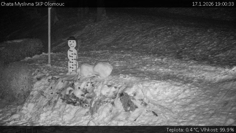 Chata Myslivna SKP Olomouc - Běžecký lyžařský areál Nová Ves - horní část - 17.1.2026 v 19:00