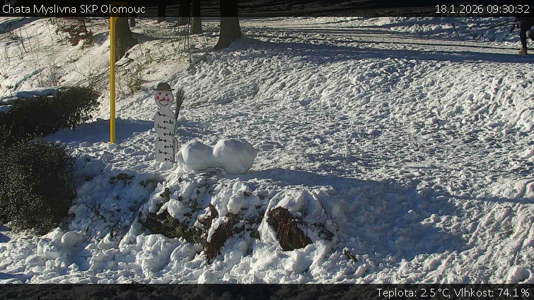 Chata Myslivna SKP Olomouc - Běžecký lyžařský areál Nová Ves - horní část - 18.1.2026 v 09:30