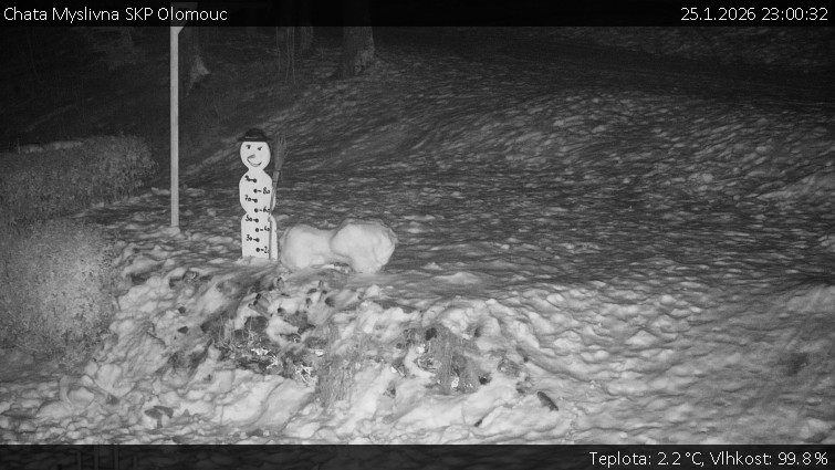 Chata Myslivna SKP Olomouc - Běžecký lyžařský areál Nová Ves - horní část - 25.1.2026 v 23:00