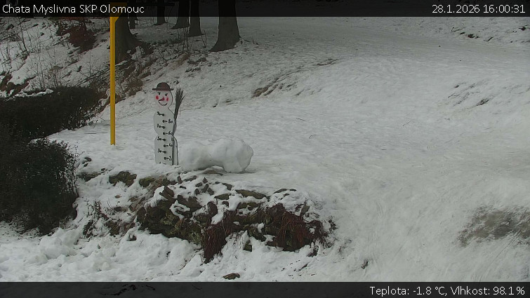 Chata Myslivna SKP Olomouc - Běžecký lyžařský areál Nová Ves - horní část - 28.1.2026 v 16:00