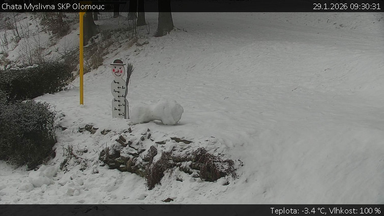 Chata Myslivna SKP Olomouc - Běžecký lyžařský areál Nová Ves - horní část - 29.1.2026 v 09:30