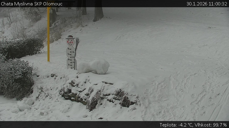 Chata Myslivna SKP Olomouc - Běžecký lyžařský areál Nová Ves - horní část - 30.1.2026 v 11:00