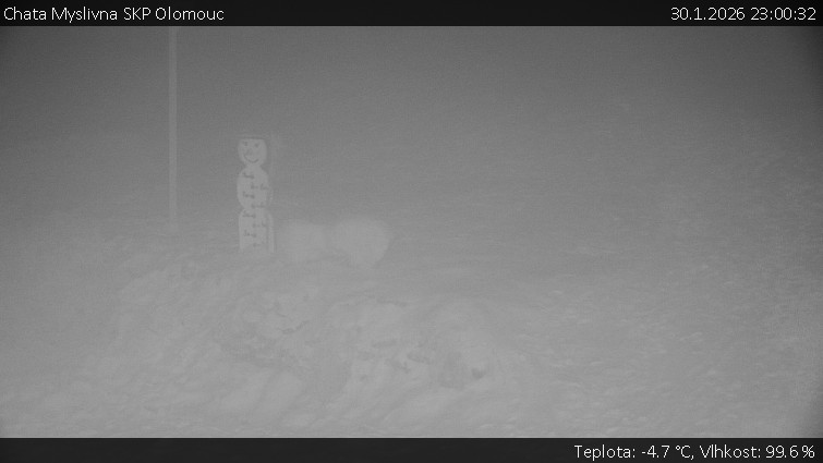 Chata Myslivna SKP Olomouc - Běžecký lyžařský areál Nová Ves - horní část - 30.1.2026 v 23:00