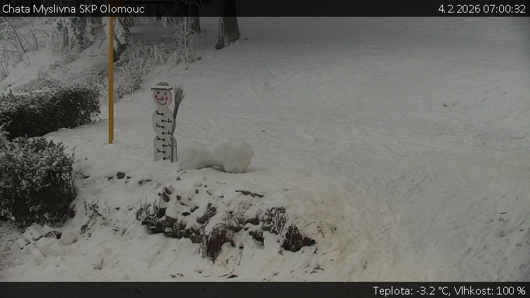 Chata Myslivna SKP Olomouc - Běžecký lyžařský areál Nová Ves - horní část - 4.2.2026 v 07:00