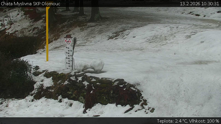 Chata Myslivna SKP Olomouc - Běžecký lyžařský areál Nová Ves - horní část - 13.2.2026 v 10:30