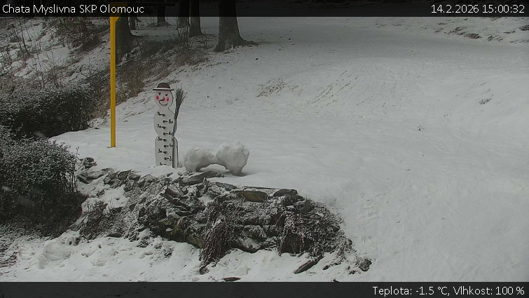 Chata Myslivna SKP Olomouc - Běžecký lyžařský areál Nová Ves - horní část - 14.2.2026 v 15:00