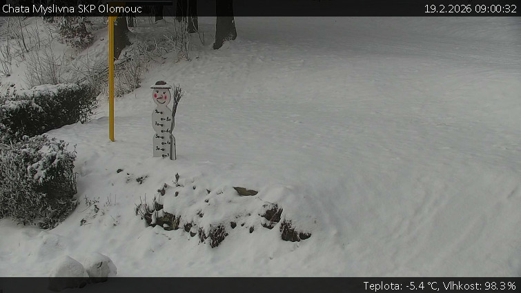 Chata Myslivna SKP Olomouc - Běžecký lyžařský areál Nová Ves - horní část - 19.2.2026 v 09:00