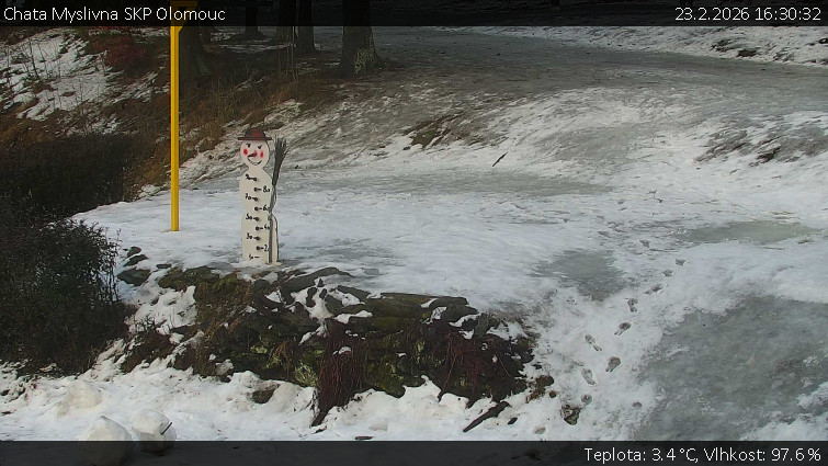 Chata Myslivna SKP Olomouc - Běžecký lyžařský areál Nová Ves - horní část - 23.2.2026 v 16:30