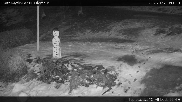 Chata Myslivna SKP Olomouc - Běžecký lyžařský areál Nová Ves - horní část - 23.2.2026 v 18:00