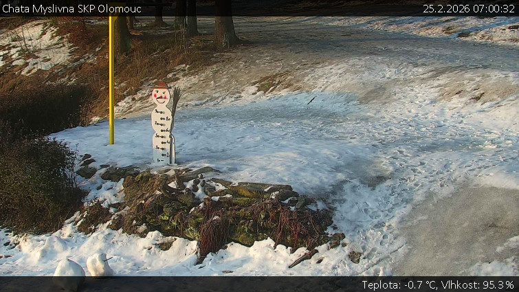 Chata Myslivna SKP Olomouc - Běžecký lyžařský areál Nová Ves - horní část - 25.2.2026 v 07:00