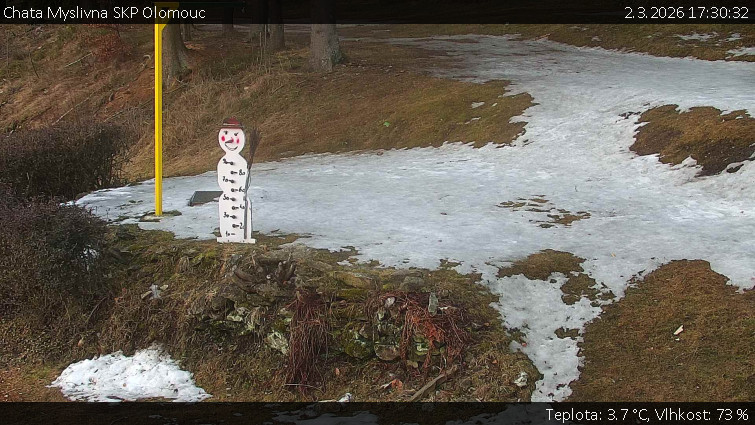 Chata Myslivna SKP Olomouc - Běžecký lyžařský areál Nová Ves - horní část - 2.3.2026 v 17:30