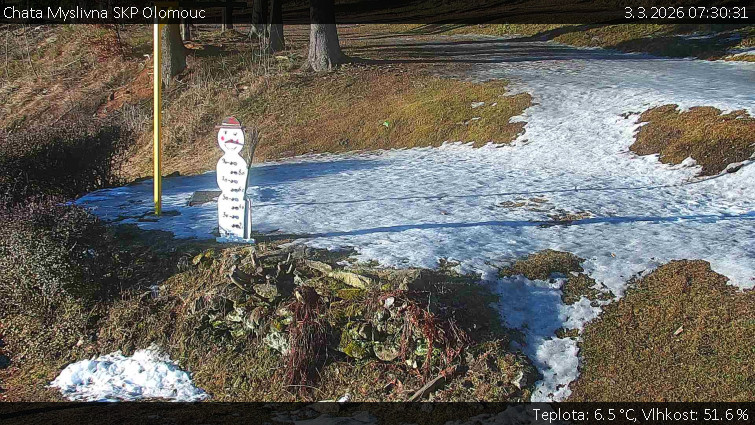Chata Myslivna SKP Olomouc - Běžecký lyžařský areál Nová Ves - horní část - 3.3.2026 v 07:30