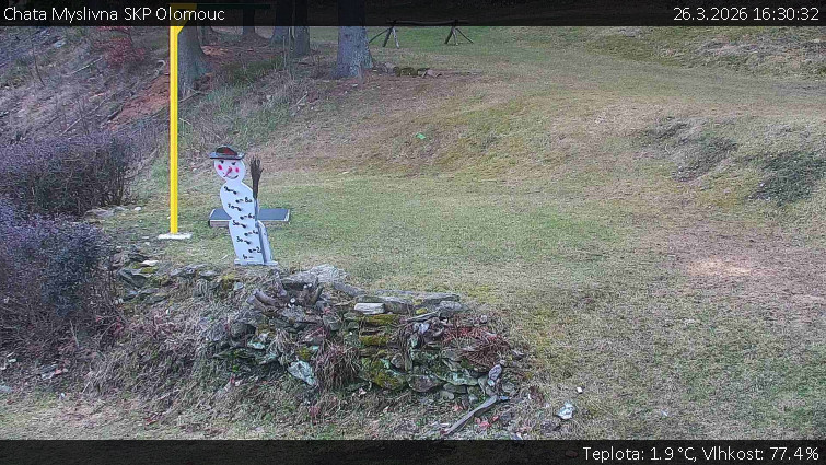 Chata Myslivna SKP Olomouc - Běžecký lyžařský areál Nová Ves - horní část - 26.3.2026 v 16:30