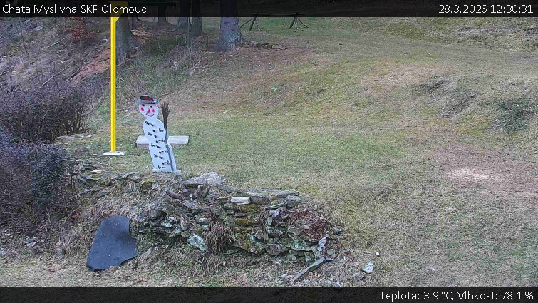 Chata Myslivna SKP Olomouc - Běžecký lyžařský areál Nová Ves - horní část - 28.3.2026 v 12:30