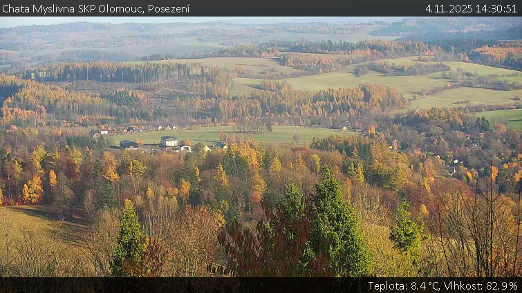 Chata Myslivna SKP Olomouc - Posezení - 4.11.2025 v 14:30