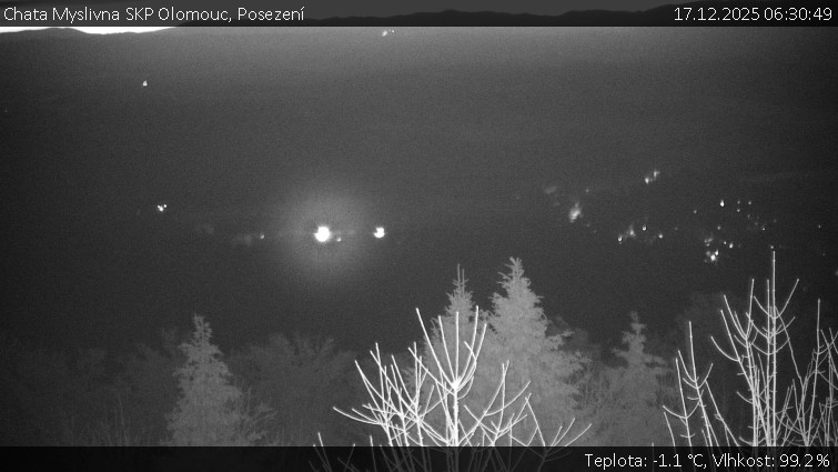 Chata Myslivna SKP Olomouc - Posezení - 17.12.2025 v 06:30