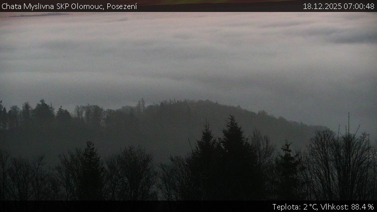 Chata Myslivna SKP Olomouc - Posezení - 18.12.2025 v 07:00